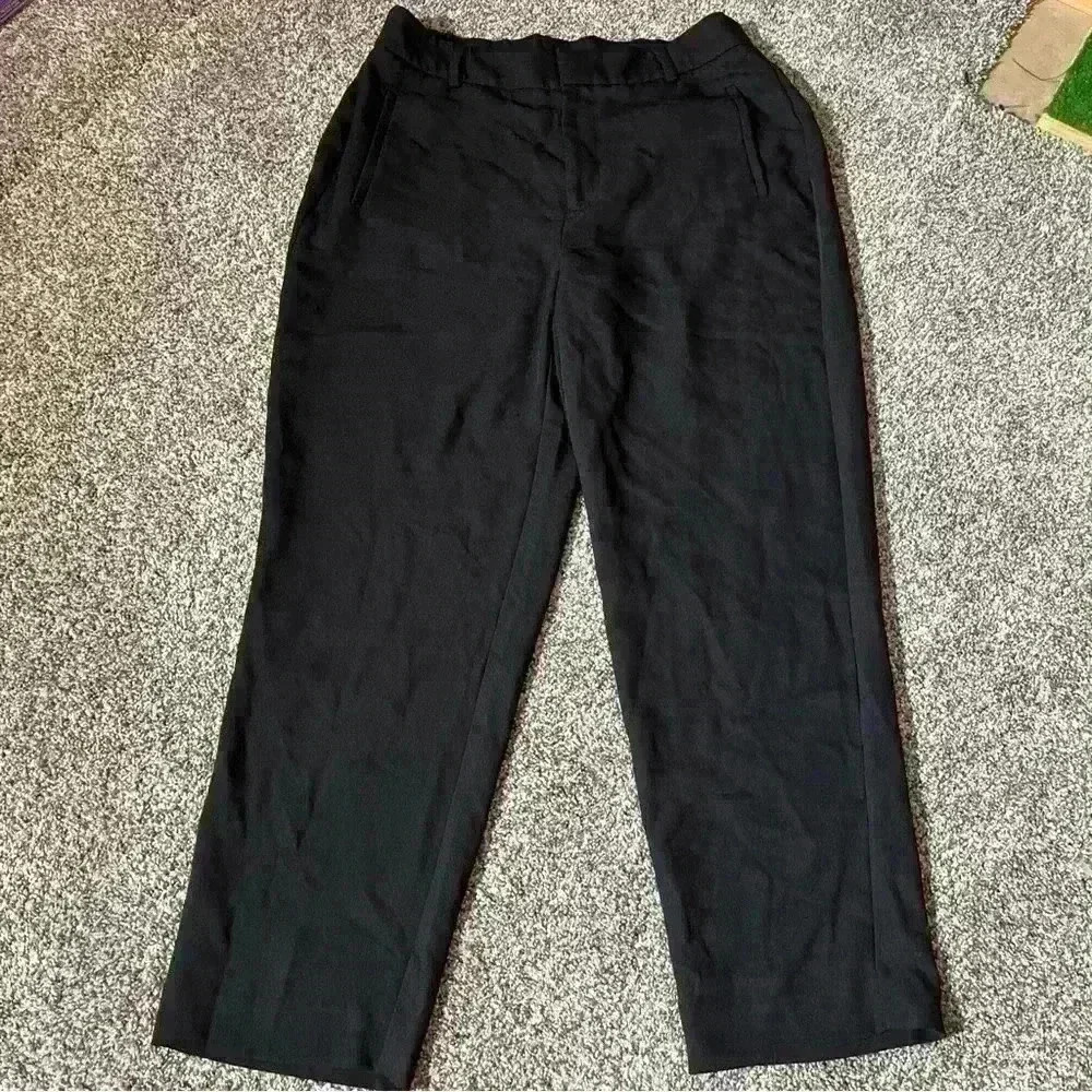 NINE WEST WOMEN'S  ANKLE DRESS PANTS, Loose Fit Straight Leg- Size Medium